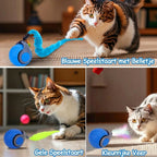 Smart Interactive Cat Ball - Automatic Rolling Toy with Feathers