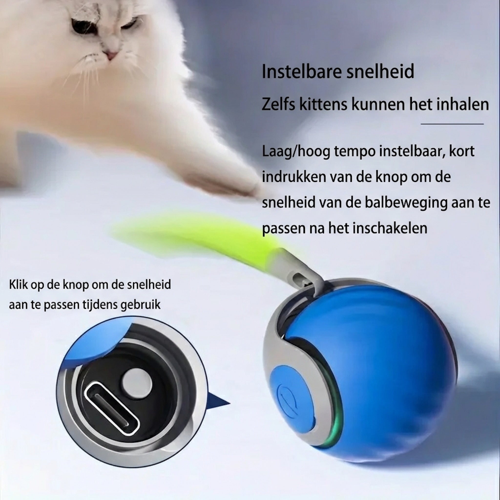 Smart Interactive Cat Ball - Automatic Rolling Toy with Feathers