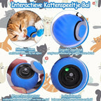 Smart Interactive Cat Ball - Automatic Rolling Toy with Feathers